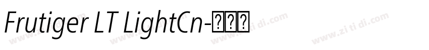 Frutiger LT LightCn字体转换